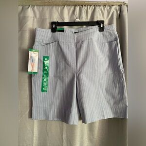 Hilary Radley Women's Bermuda Shorts Comfort Fit Pull-On Light Blue
XL